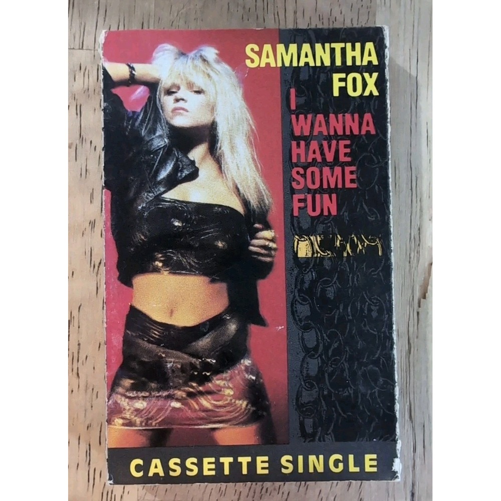 1988 CASSETTE‎ SINGLE SAMANTHA FOX I wanna have some fun Uk full force vintage